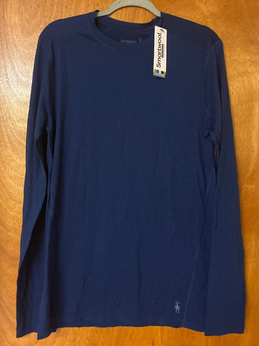 Smartwool Long Sleeve Merino Wool TShirt Base Layer Indigo Blue
